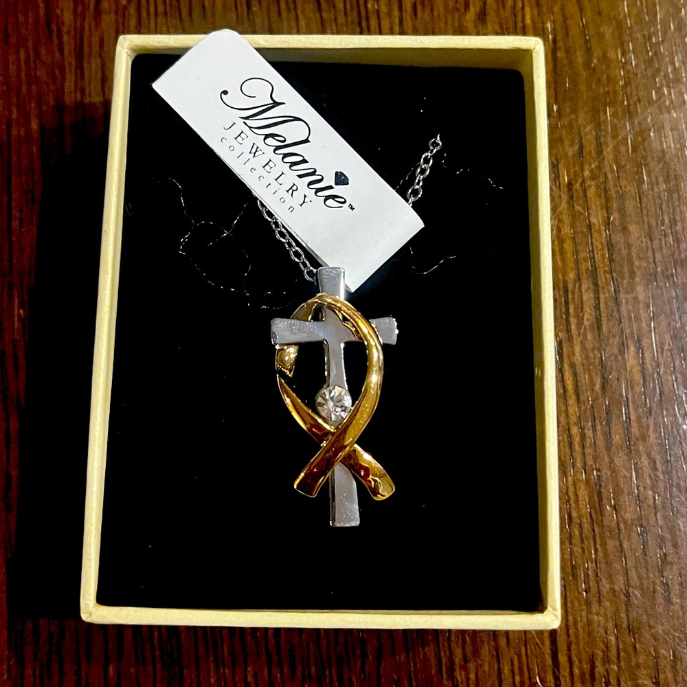 Sterling silver cross necklace